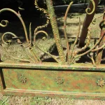 LOWER AREA OF STEEL SUNFLOWER GATE